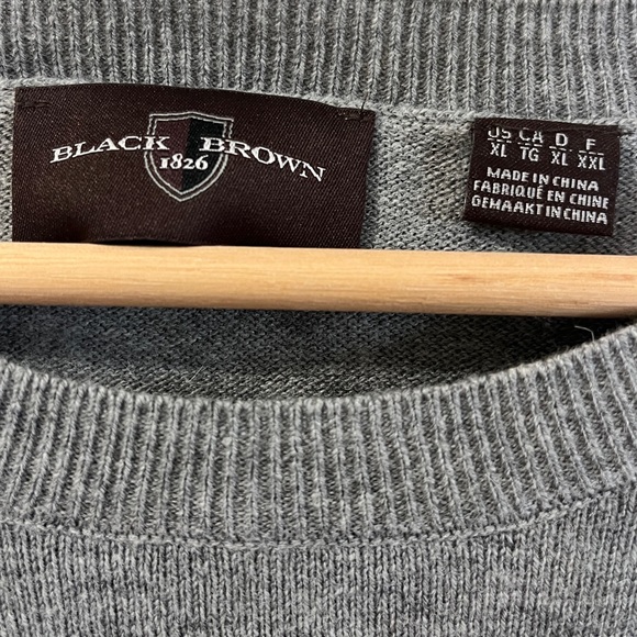 Black Brown Striped Sweater - Picture 3 of 3